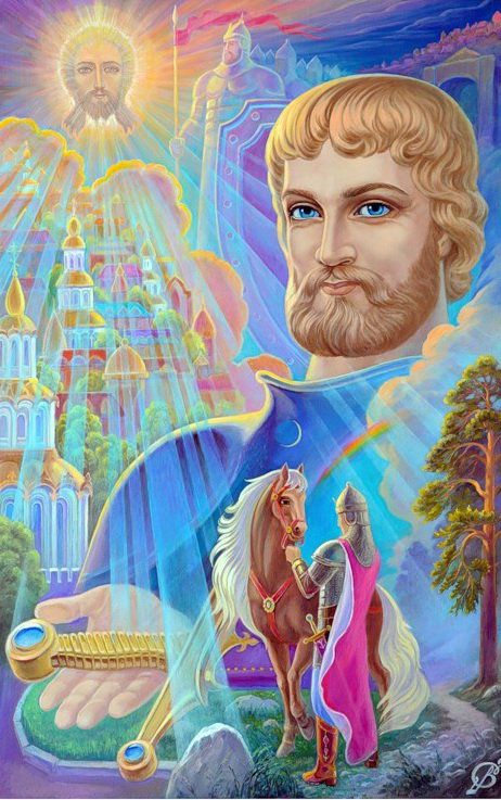 Завет отцов (В. Суворов) - картина, мужчина, портрет, живопись, красота - оригинал