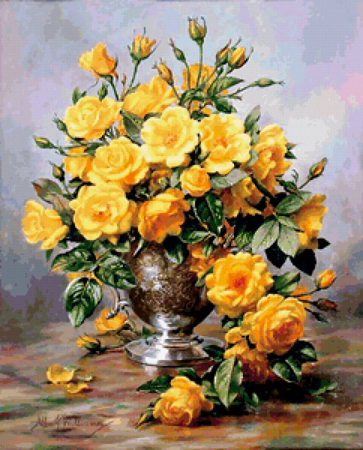 45654 - цветок, ваза, букет, цветы - предпросмотр