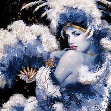 Схема вышивки «девушка»