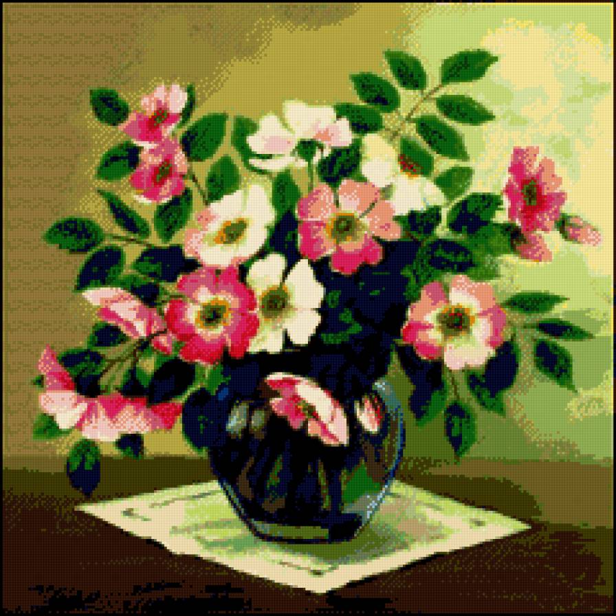 Букет шиповника - букет, природа, флора.розы.натюрморт, цветы - предпросмотр