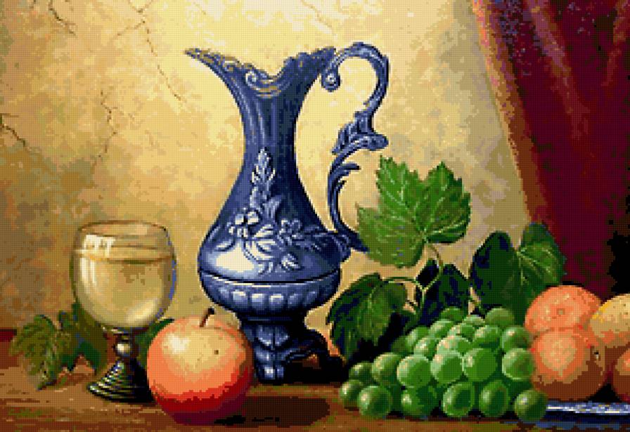 Натюрморт с кувшином - живопись.картина.натюрморт.кухня - предпросмотр