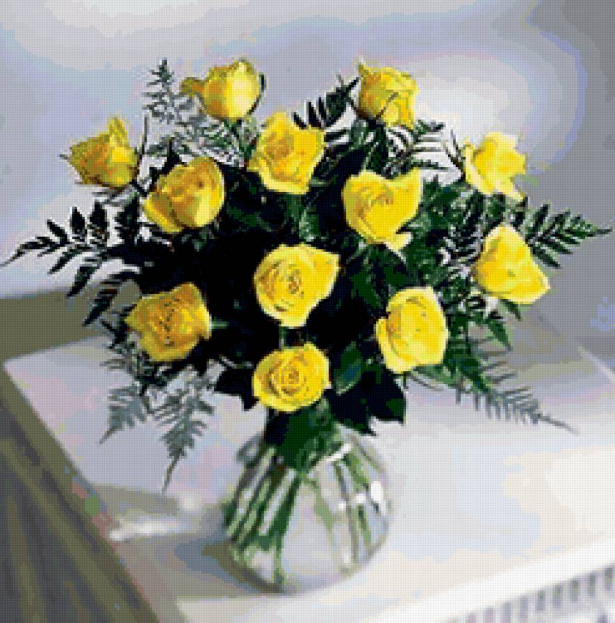 желтые розы - предпросмотр
