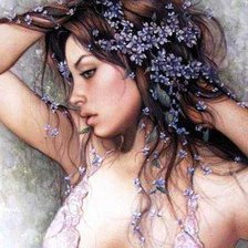 Схема вышивки «девушка»