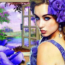 Схема вышивки «у окна»