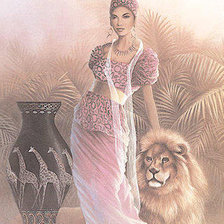 Схема вышивки «девушка»