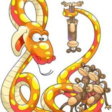 Схема вышивки «Год змеи 5»