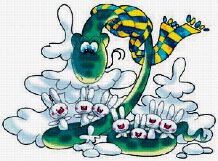 Год змеи 6 - змея, новый год - предпросмотр