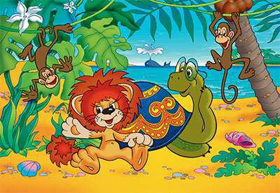 Львенок и черепаха - для детской, мультфильмы - оригинал