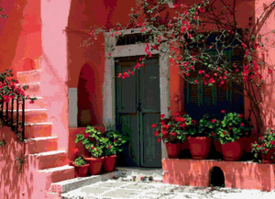 Розовый дворик - предпросмотр