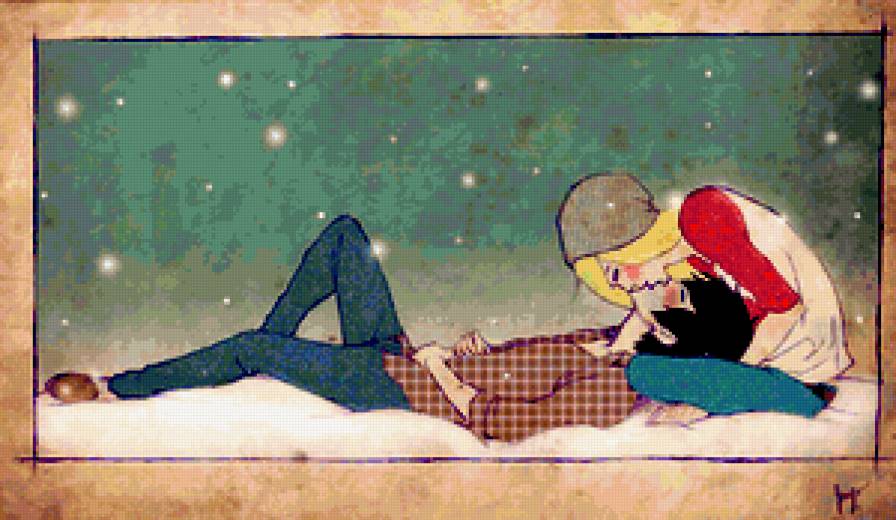 Пара - пара, поцелуй, любовь - предпросмотр