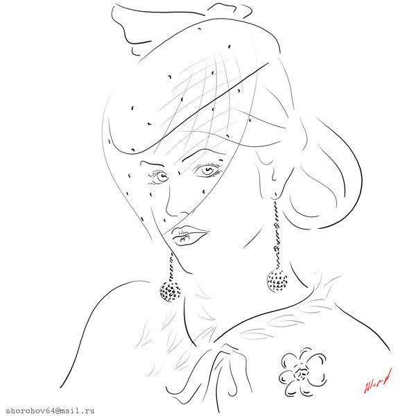 Девушка - силуэт, девушка - оригинал