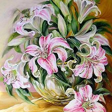 Схема вышивки «лилии»