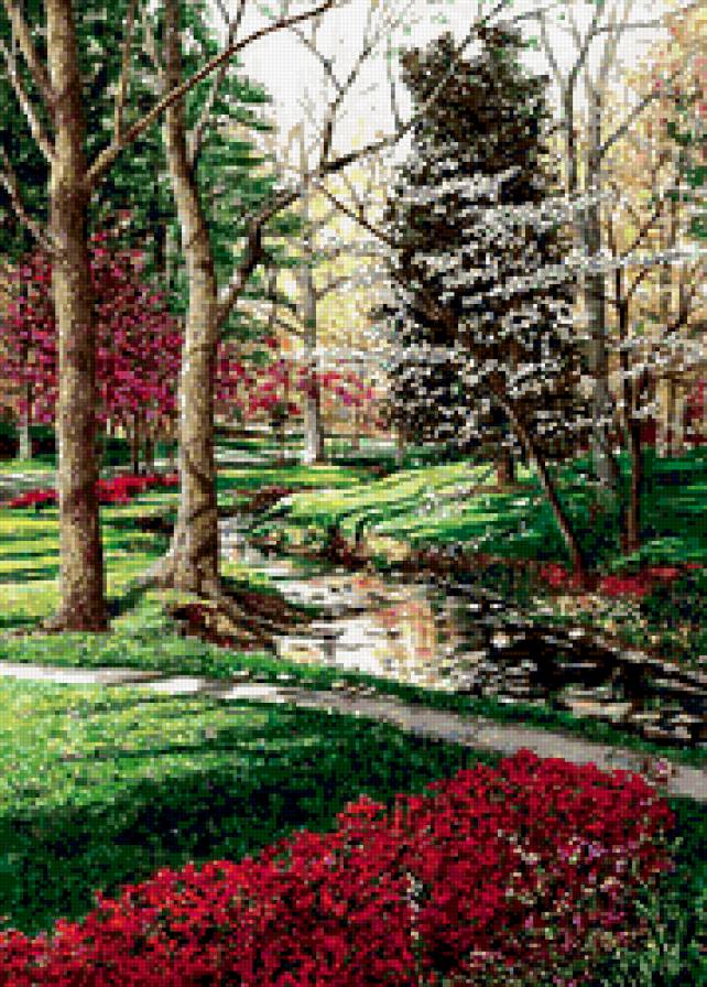 весна - картина, лес, весна, природа - предпросмотр