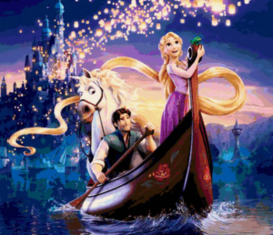 Рапунциль - принцессы диснея, мультик - предпросмотр