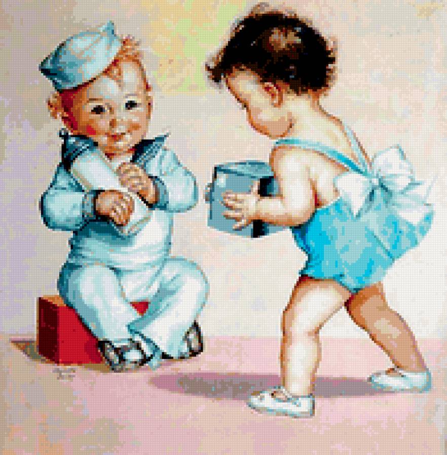 детки - малыши, ретро - предпросмотр