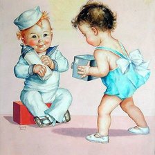 Схема вышивки «детки»