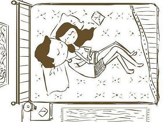 Спящая пара - парочка, сон, сонные, пара, спящие - оригинал