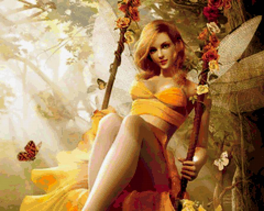 девушка - фентези, феи, девушка, эльфы, любовь - предпросмотр