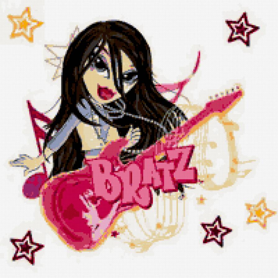 Братц - братц, детские, подушка - предпросмотр