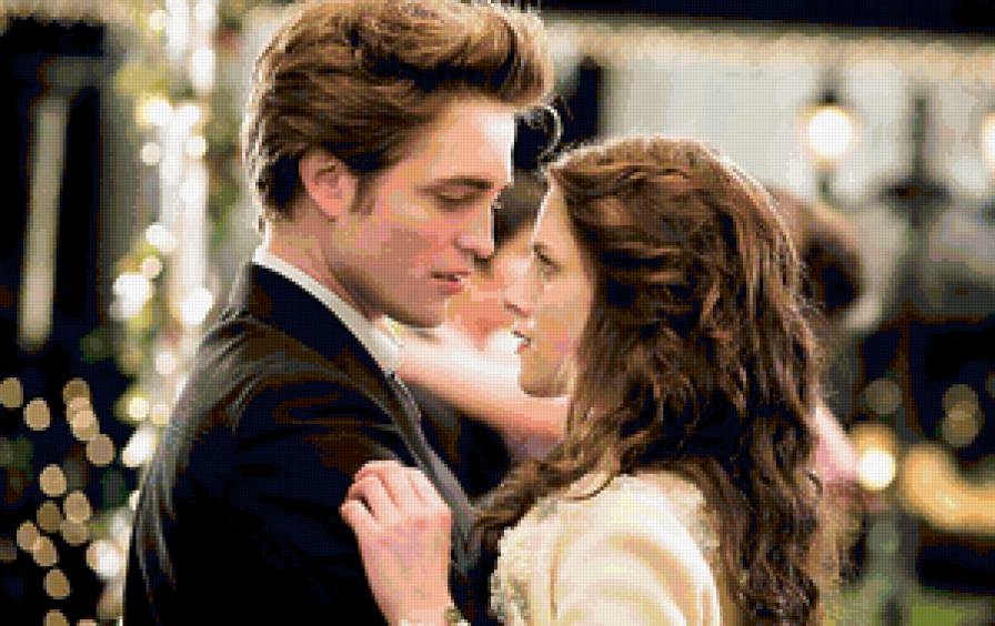 Белла и Эдвард - парень, кино, фильмы, сумерки, любовь, девушка, пара, страсть - предпросмотр