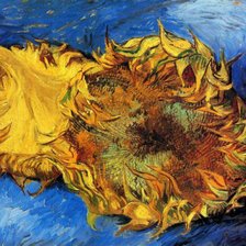 Схема вышивки «увядающие подсолнухи»