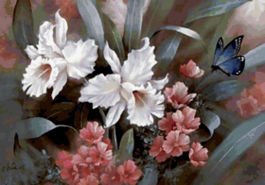 Цветы - цветы, картина, живопись - предпросмотр