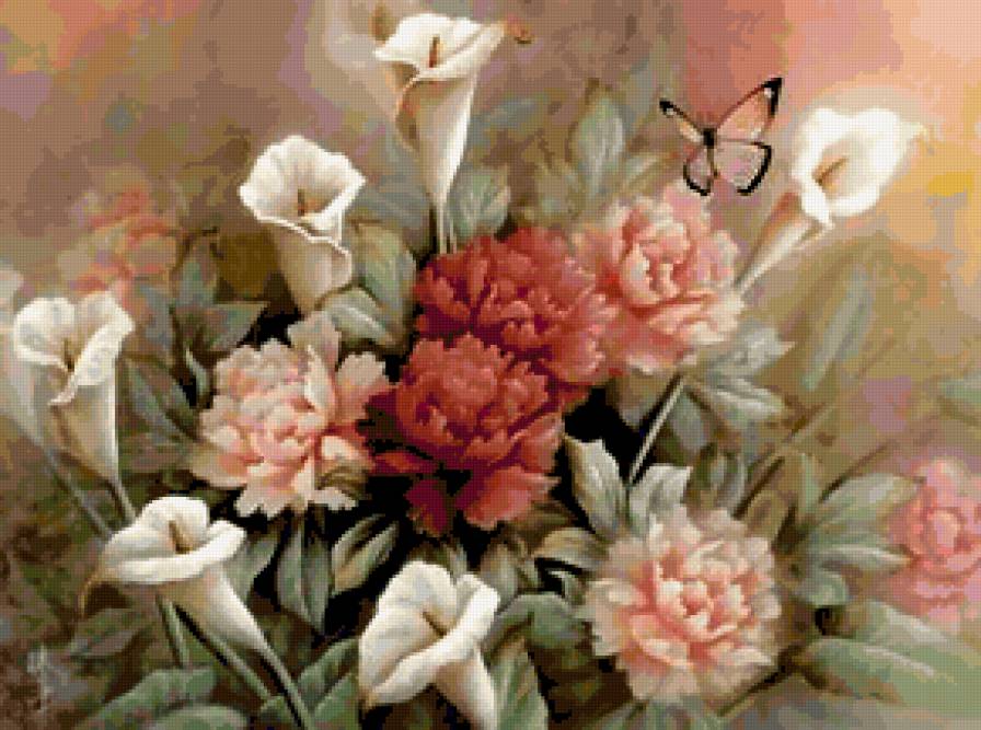 Цветы - цветы, картина, живопись - предпросмотр