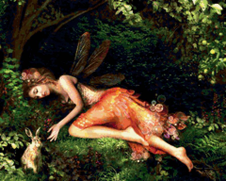 девушка - фентези, девушка, эльфы, любовь, феи - предпросмотр