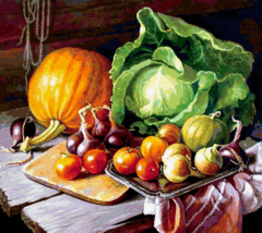 натюрморт - природа, , натюрморт, овощи - предпросмотр