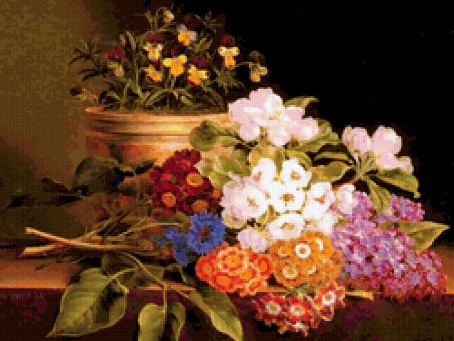 натюрморт - романтика, цветы, натюрморт, природа, , букет - предпросмотр