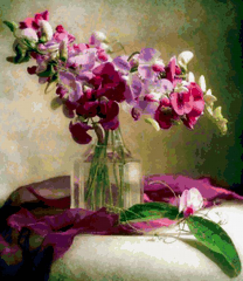 орхидея - романтика, цветы, природа, букет - предпросмотр