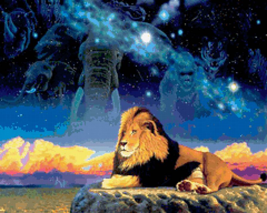 фауна - картина, животные, природа, львы, фауна - предпросмотр