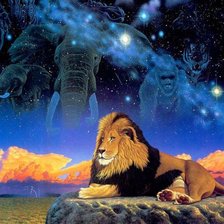 Схема вышивки «фауна»