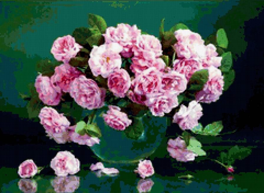 розы - букет, цветы, романтика, , натюрморт, природа - предпросмотр