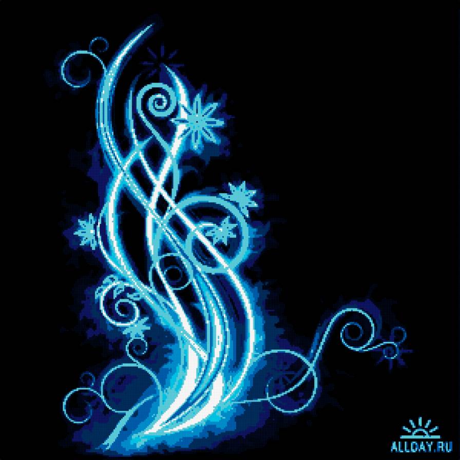 огненный цветок 2 - букет, узоры, орнаменты, природа, цветы - предпросмотр