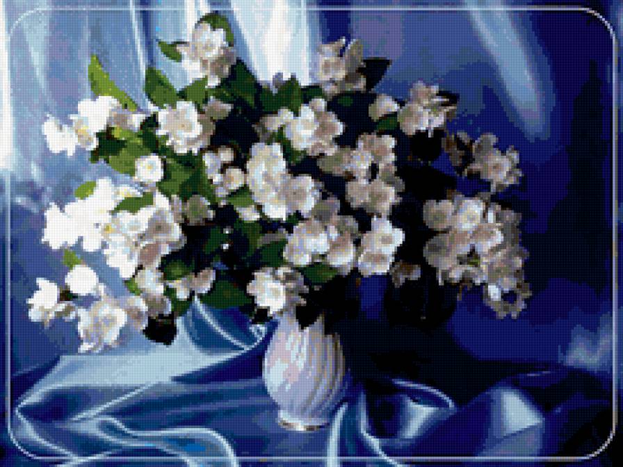 жасмин - , романтика, природа, натюрморт, цветы, букет - предпросмотр