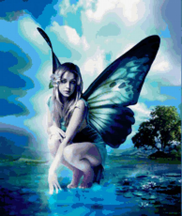 девушка - феи, фентези, девушка, любовь, эльфы - предпросмотр