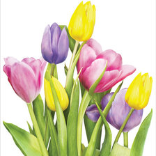 Схема вышивки «Панно с тюльпанами»