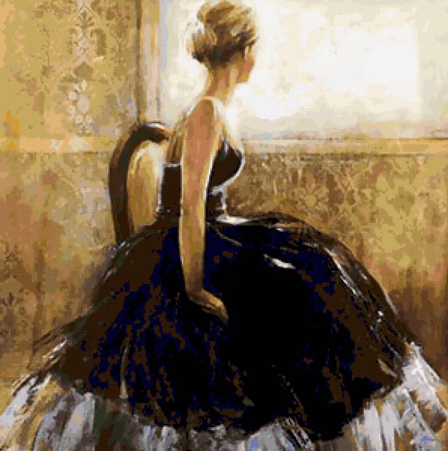 У окна - женский портрет, грация, женщина, у окна, портрет, красавица - предпросмотр