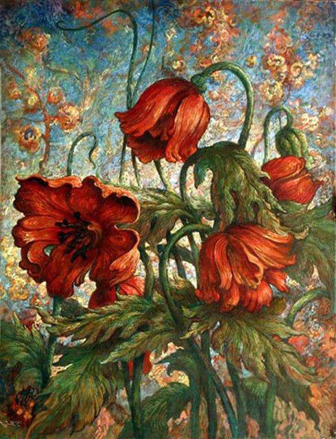 маки - натюрморт, цветы, , природа, романтика, букет - оригинал