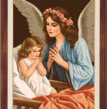 Схема вышивки «ангел»