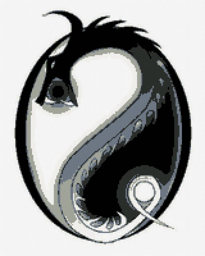 змеюка - инь-янь, змеи, дракон - предпросмотр