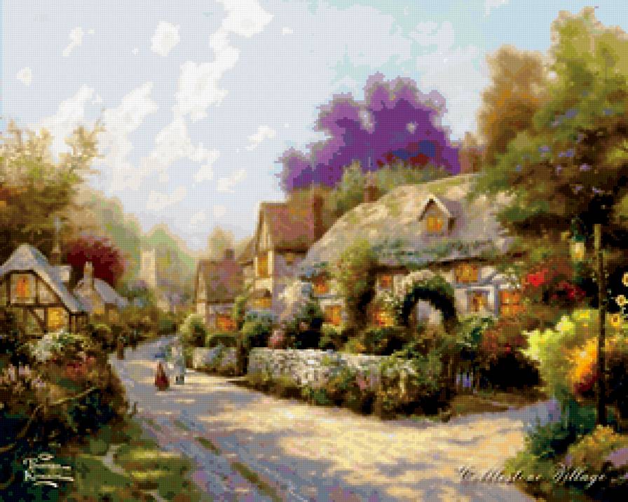 Праздник Света от Томаса Кинкейда (Thomas Kinkade) - природа - предпросмотр