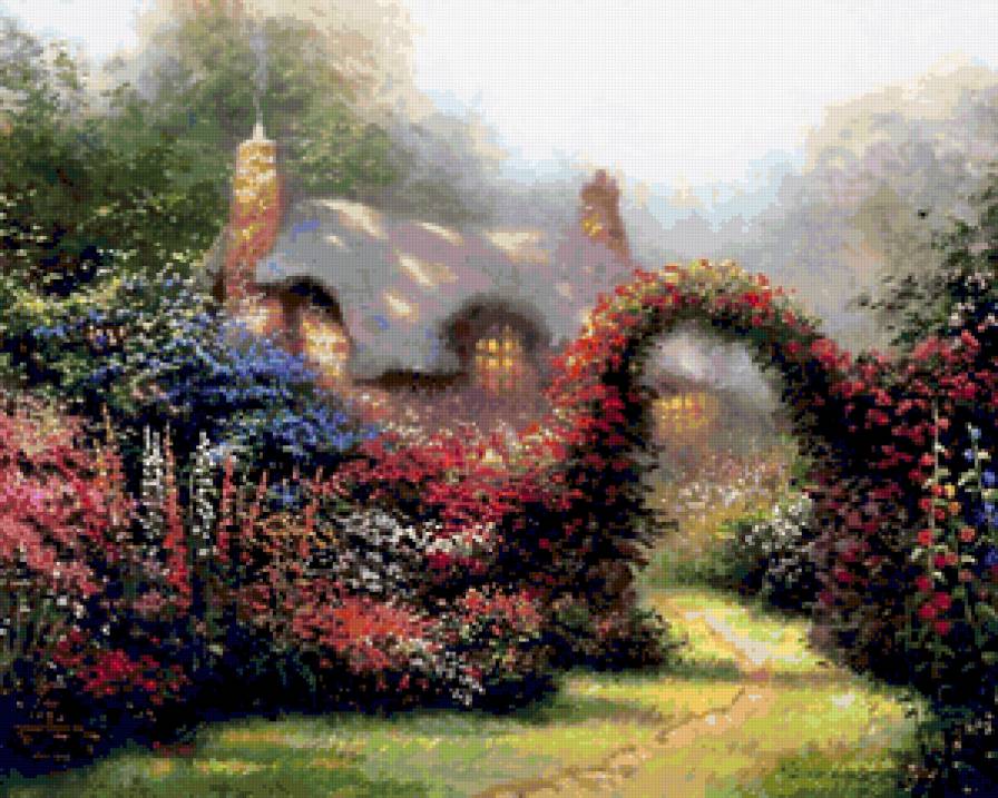 Праздник Света от Томаса Кинкейда (Thomas Kinkade) - природа - предпросмотр