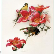 Схема вышивки «Птицы»