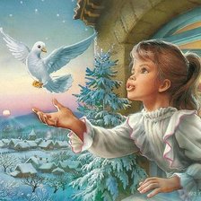 Схема вышивки «Девочка»