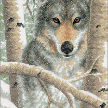 Оригинал схемы вышивки «волк» (№187726)