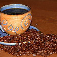 Схема вышивки «кофе»