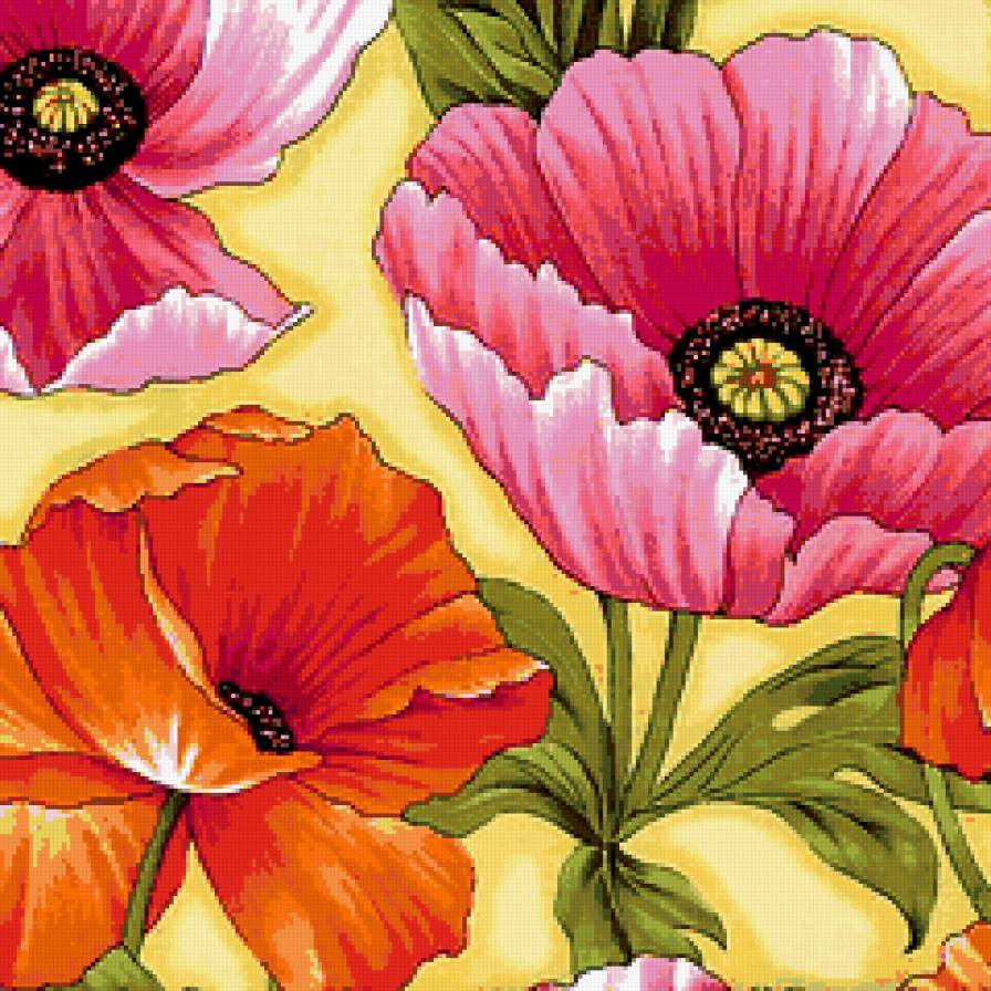 Подушка Маки - маки, подушка - предпросмотр