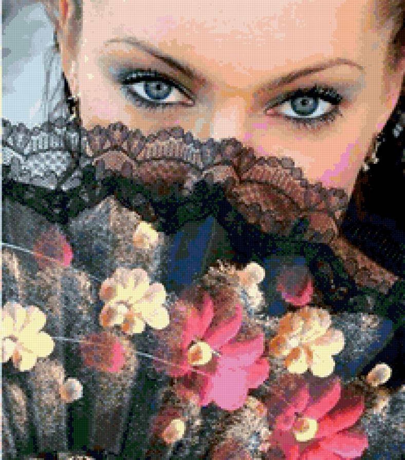 девушка - красота, любовь, одиночество, девушка, картина - предпросмотр